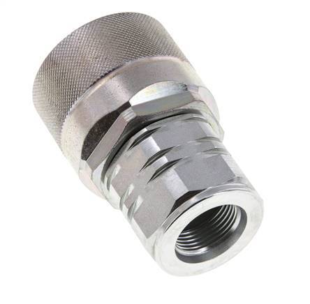 Stalen DN 20 Hydraulische Koppeling Insteeknippel M22x1.5 Binnendraad ISO 14541 D M42 x 2