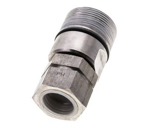 RVS DN 20 Hydraulische Koppeling Snelkoppeling G 3/4 inch Binnendraad ISO 14541 D M42 x 2