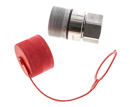 RVS DN 31.5 Hydraulische Koppeling Snelkoppeling G 1 1/2 inch Binnendraad D M70 x 3