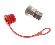 RVS DN 12.5 Hydraulische Koppeling Insteeknippel G 1/2 inch Binnendraad ISO 14541 D M36 x 2