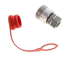 RVS DN 20 Hydraulische Koppeling Insteeknippel G 3/4 inch Binnendraad ISO 14541 D M42 x 2