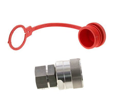 RVS DN 20 Hydraulische Koppeling Insteeknippel G 3/4 inch Binnendraad ISO 14541 D M42 x 2