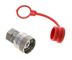 RVS DN 20 Hydraulische Koppeling Insteeknippel G 3/4 inch Binnendraad ISO 14541 D M42 x 2