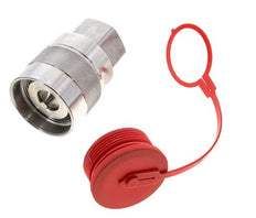 RVS DN 31.5 Hydraulische Koppeling Insteeknippel G 1 1/2 inch Binnendraad D M70 x 3