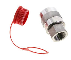 RVS DN 31.5 Hydraulische Koppeling Insteeknippel G 1 1/2 inch Binnendraad D M70 x 3
