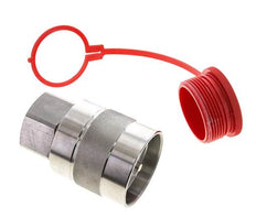 RVS DN 31.5 Hydraulische Koppeling Insteeknippel G 1 1/2 inch Binnendraad D M70 x 3