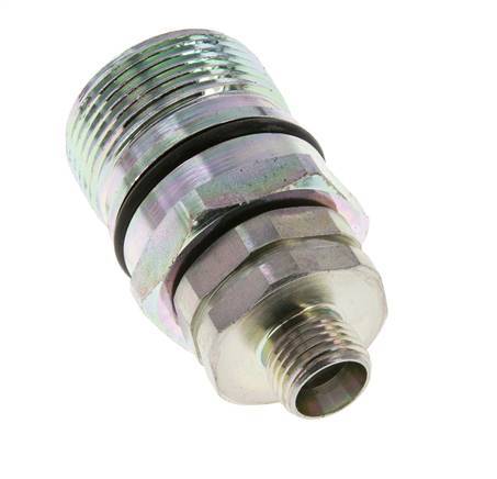 Stalen DN 12.5 Hydraulische Koppeling Snelkoppeling 10 mm L Knelring ISO 14541/8434-1 D M36 x 2