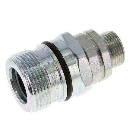Stalen DN 12.5 Hydraulische Koppeling Snelkoppeling 15 mm L Knelring ISO 14541/8434-1 D M36 x 2