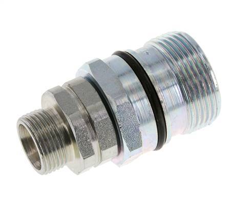 Stalen DN 12.5 Hydraulische Koppeling Snelkoppeling 15 mm L Knelring ISO 14541/8434-1 D M36 x 2