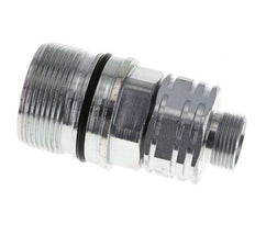 Steel DN 20 Hydraulic Coupling Socket 15 mm L Compression Ring ISO 14541/8434-1 D M42 x 2