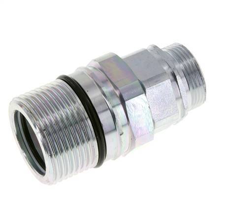 Stalen DN 25 Hydraulische Koppeling Snelkoppeling 28 mm L Knelring ISO 8434-1 D M48 x 3