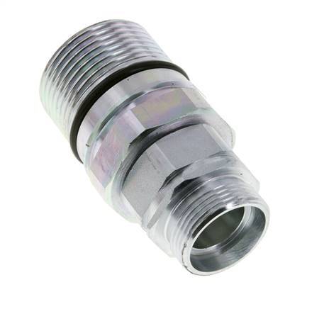 Steel DN 25 Hydraulic Coupling Socket 28 mm L Compression Ring ISO 8434-1 D M48 x 3