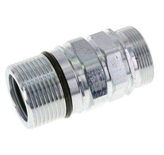 Steel DN 25 Hydraulic Coupling Socket 35 mm L Compression Ring ISO 8434-1 D M48 x 3