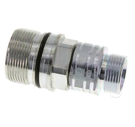 Steel DN 20 Hydraulic Coupling Socket 20 mm S Compression Ring ISO 14541/8434-1 D M42 x 2