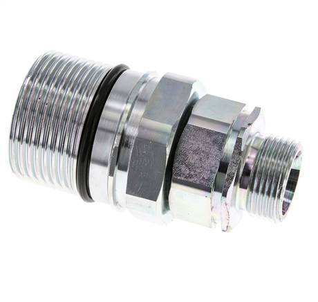 Steel DN 25 Hydraulic Coupling Socket 20 mm S Compression Ring ISO 8434-1 D M48 x 3