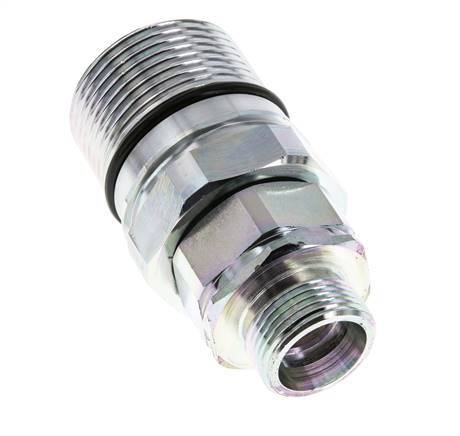 Steel DN 25 Hydraulic Coupling Socket 20 mm S Compression Ring ISO 8434-1 D M48 x 3