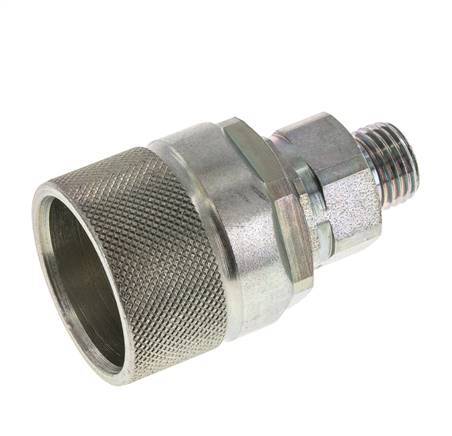 Stalen DN 10 Hydraulische Koppeling Insteeknippel 8 mm L Knelring ISO 14541/8434-1 D M28 x 2