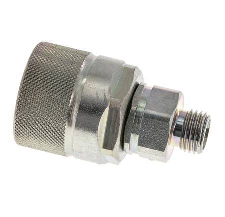 Stalen DN 10 Hydraulische Koppeling Insteeknippel 8 mm L Knelring ISO 14541/8434-1 D M28 x 2