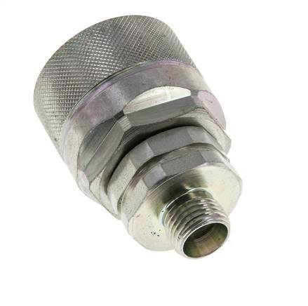 Stalen DN 12.5 Hydraulische Koppeling Insteeknippel 10 mm L Knelring ISO 14541/8434-1 D M36 x 2