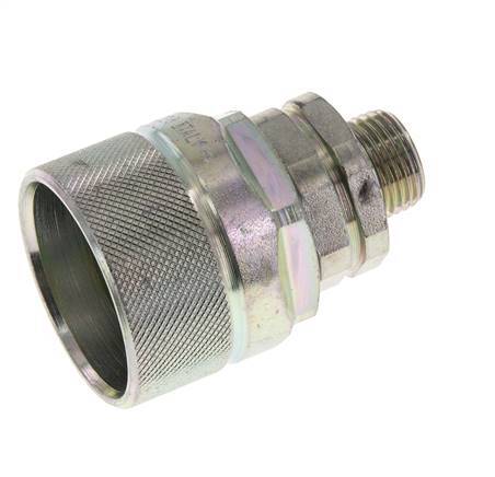 Stalen DN 12.5 Hydraulische Koppeling Insteeknippel 12 mm L Knelring ISO 14541/8434-1 D M36 x 2