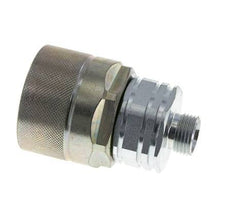 Steel DN 20 Hydraulic Coupling Plug 12 mm L Compression Ring ISO 14541/8434-1 D M42 x 2