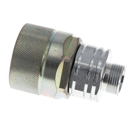 Steel DN 20 Hydraulic Coupling Plug 15 mm L Compression Ring ISO 14541/8434-1 D M42 x 2