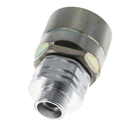 Stalen DN 20 Hydraulische Koppeling Insteeknippel 15 mm L Knelring ISO 14541/8434-1 D M42 x 2