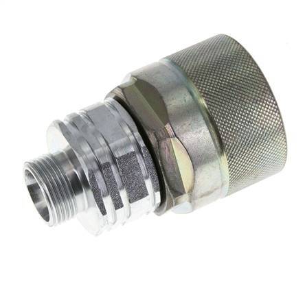Stalen DN 20 Hydraulische Koppeling Insteeknippel 15 mm L Knelring ISO 14541/8434-1 D M42 x 2