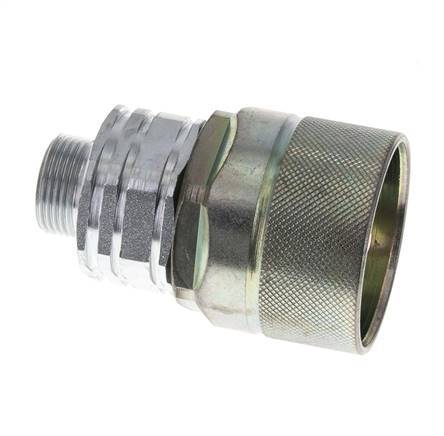 Stalen DN 20 Hydraulische Koppeling Insteeknippel 15 mm L Knelring ISO 14541/8434-1 D M42 x 2