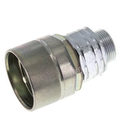 Stalen DN 20 Hydraulische Koppeling Insteeknippel 18 mm L Knelring ISO 14541/8434-1 D M42 x 2