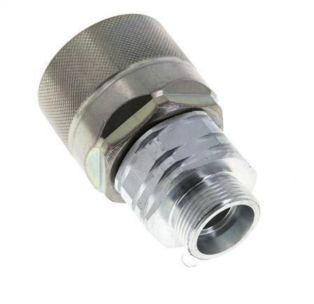 Stalen DN 20 Hydraulische Koppeling Insteeknippel 18 mm L Knelring ISO 14541/8434-1 D M42 x 2