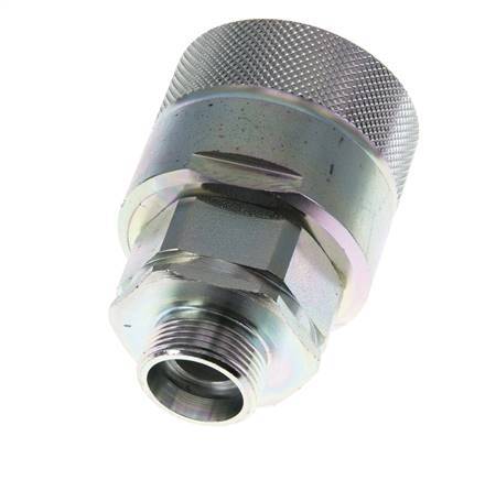 Stalen DN 25 Hydraulische Koppeling Insteeknippel 18 mm L Knelring ISO 8434-1 D M48 x 3