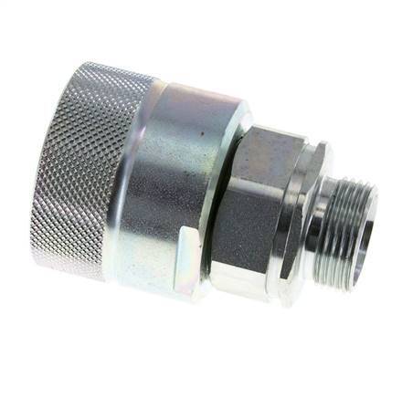 Stalen DN 25 Hydraulische Koppeling Insteeknippel 22 mm L Knelring ISO 8434-1 D M48 x 3