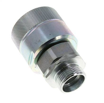 Stalen DN 25 Hydraulische Koppeling Insteeknippel 22 mm L Knelring ISO 8434-1 D M48 x 3