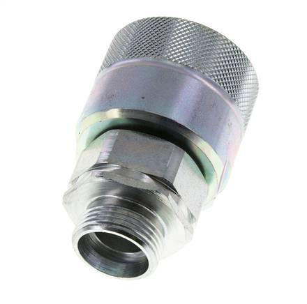 Stalen DN 25 Hydraulische Koppeling Insteeknippel 22 mm L Knelring ISO 8434-1 D M48 x 3