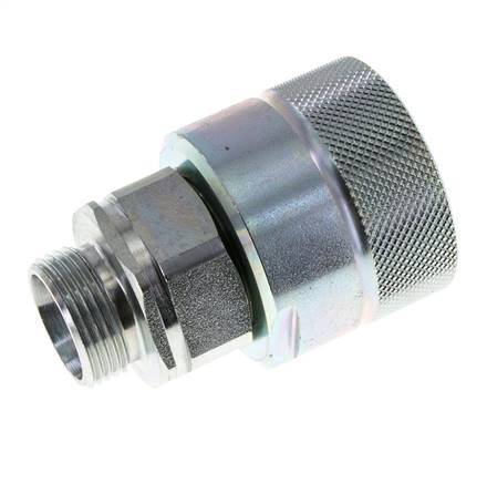 Stalen DN 25 Hydraulische Koppeling Insteeknippel 22 mm L Knelring ISO 8434-1 D M48 x 3