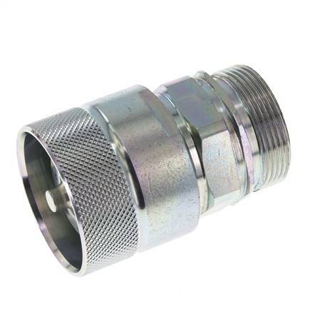 Stalen DN 25 Hydraulische Koppeling Insteeknippel 35 mm L Knelring ISO 8434-1 D M48 x 3