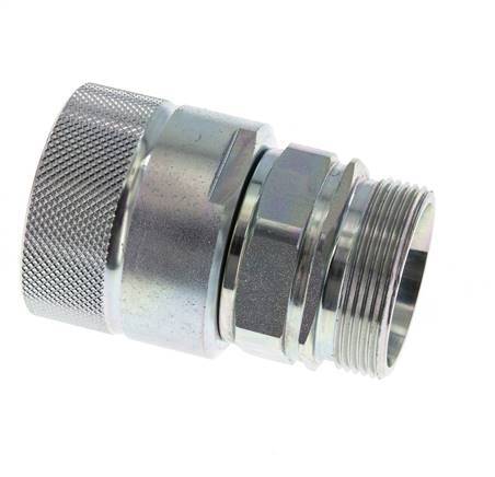 Stalen DN 25 Hydraulische Koppeling Insteeknippel 35 mm L Knelring ISO 8434-1 D M48 x 3