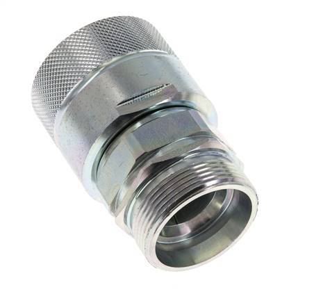 Stalen DN 25 Hydraulische Koppeling Insteeknippel 35 mm L Knelring ISO 8434-1 D M48 x 3
