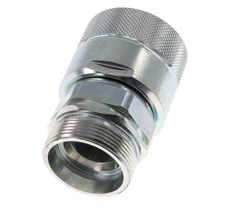 Stalen DN 25 Hydraulische Koppeling Insteeknippel 35 mm L Knelring ISO 8434-1 D M48 x 3