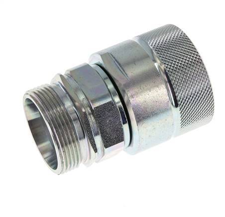Stalen DN 25 Hydraulische Koppeling Insteeknippel 35 mm L Knelring ISO 8434-1 D M48 x 3