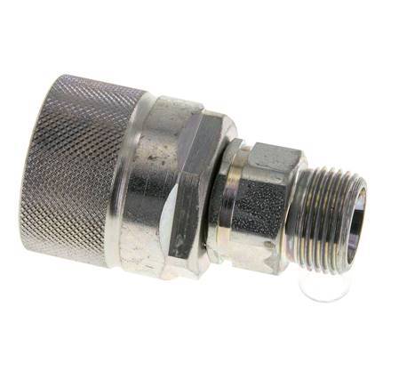 Steel DN 10 Hydraulic Coupling Plug 12 mm S Compression Ring ISO 14541/8434-1 D M28 x 2