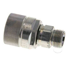 Steel DN 10 Hydraulic Coupling Plug 12 mm S Compression Ring ISO 14541/8434-1 D M28 x 2