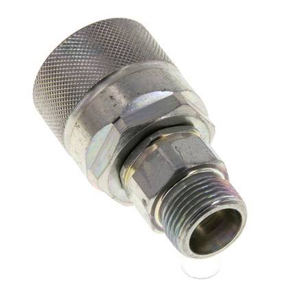 Stalen DN 10 Hydraulische Koppeling Insteeknippel 12 mm S Knelring ISO 14541/8434-1 D M28 x 2