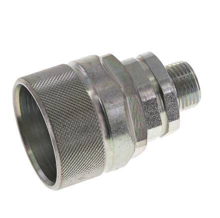 Steel DN 12.5 Hydraulic Coupling Plug 10 mm S Compression Ring ISO 14541/8434-1 D M36 x 2