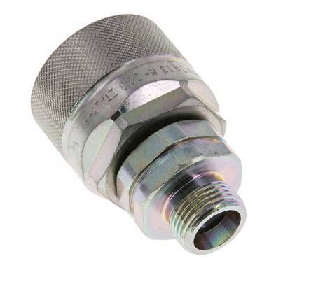 Stalen DN 12.5 Hydraulische Koppeling Insteeknippel 12 mm S Knelring ISO 14541/8434-1 D M36 x 2