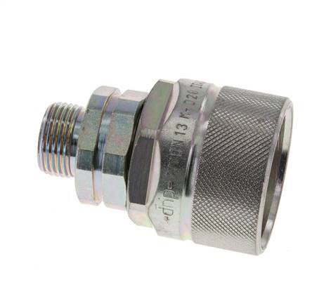 Stalen DN 12.5 Hydraulische Koppeling Insteeknippel 12 mm S Knelring ISO 14541/8434-1 D M36 x 2