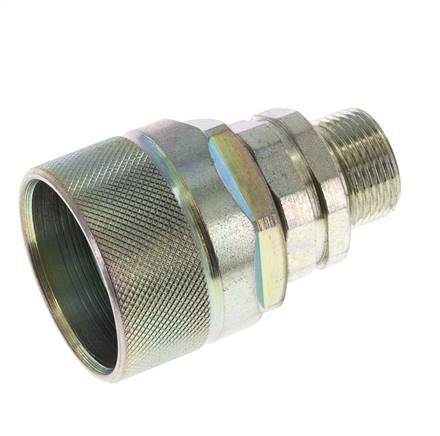 Stalen DN 12.5 Hydraulische Koppeling Insteeknippel 14 mm S Knelring ISO 14541/8434-1 D M36 x 2