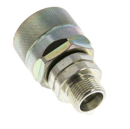 Stalen DN 12.5 Hydraulische Koppeling Insteeknippel 14 mm S Knelring ISO 14541/8434-1 D M36 x 2