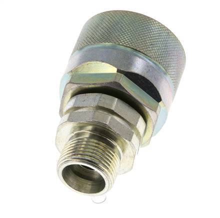 Stalen DN 12.5 Hydraulische Koppeling Insteeknippel 14 mm S Knelring ISO 14541/8434-1 D M36 x 2